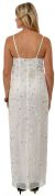 Floral Spaghetti Beaded Evening Dress with Jacket back