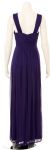 Shirred Empire Cut Formal Evening Dress back in Purple