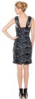 Leopard Print Short Cocktail Dress with Broad Straps back