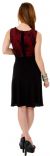 Sleeveless Knee length Party Dress  back in Black/Red