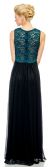 See-Thru Lace Back Long Formal Dress with Twist Knot back