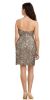 Strapless Short Prom Dress Fully Hand Beaded Sequins back