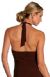 Stretchy Halter and Keyhole Formal Dress back