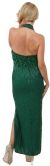 Halter Neck Fully Beaded Formal Cocktail Dress  back