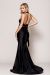 Halter Neck Empire Charmeuse Prom Dress back