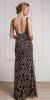 Decollete Neckline Geometric Prom Gown back