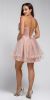 Strapless Short Babydoll Prom Dress back