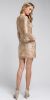 Embellished Full Sleeve Prom Dress back