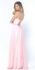 V-Neck Rhinestones Belt Front Slit Long Bridesmaid Dress back