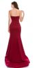 Strapless Sweetheart Neck Floor Length Formal Evening Dress back in Red