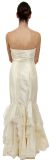 Strapless Beaded Mermaid Style Formal Wedding Dress back