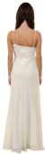 Asymmetric Top Floral and Sheered Formal  Dress back in Ivory