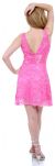 Fully Beaded V-Neck Short Dress back