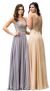 Jewel Embellished Sheer Mesh Top Chiffon Prom Dress back