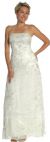 Main image of Spaghetti Wedding Dress in Ivory/Silver