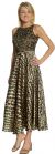 Main image of Formal Dress with Free Flowing Checkered Skirt