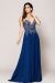 Main image of Rhinestone Long Prom Dress with Spaghetti Straps