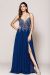 Rhinestone Long Prom Dress with Spaghetti Straps in an alternative image