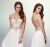 Mesh Beaded Bodice Long Chiffon Formal Evening Dress in an alternative image