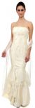 Strapless Beaded Mermaid Style Formal Wedding Dress in alternative image