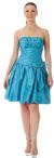 Main image of Short Shirred Ribbon Party Dress