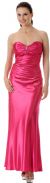 Main image of Shirred Strapless Full Length Evening Dress