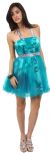 Main image of Layered and Printed Short Prom Dress