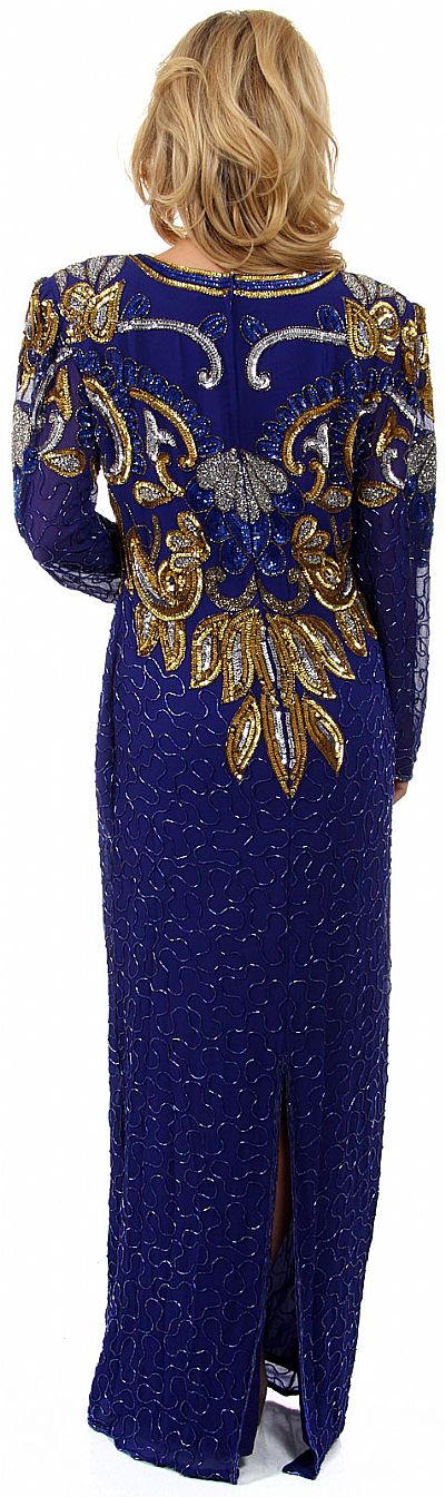 full sleeves design for gown