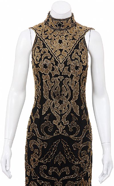 hand beaded cocktail dress
