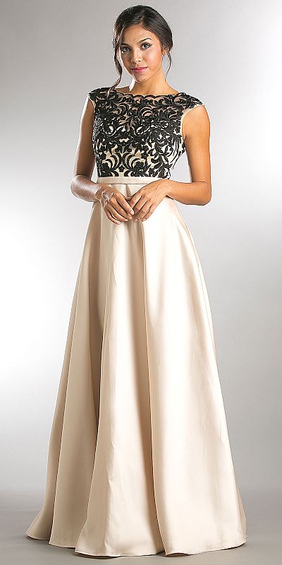 evening gown hem length