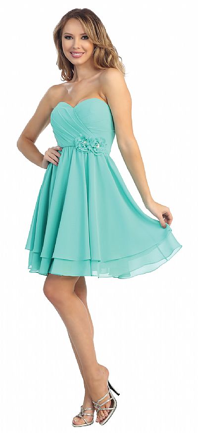 overlapping short gown style