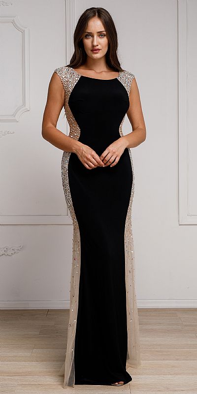 Silhouette Styles Prom Gown with Rhinestone Accents a785
